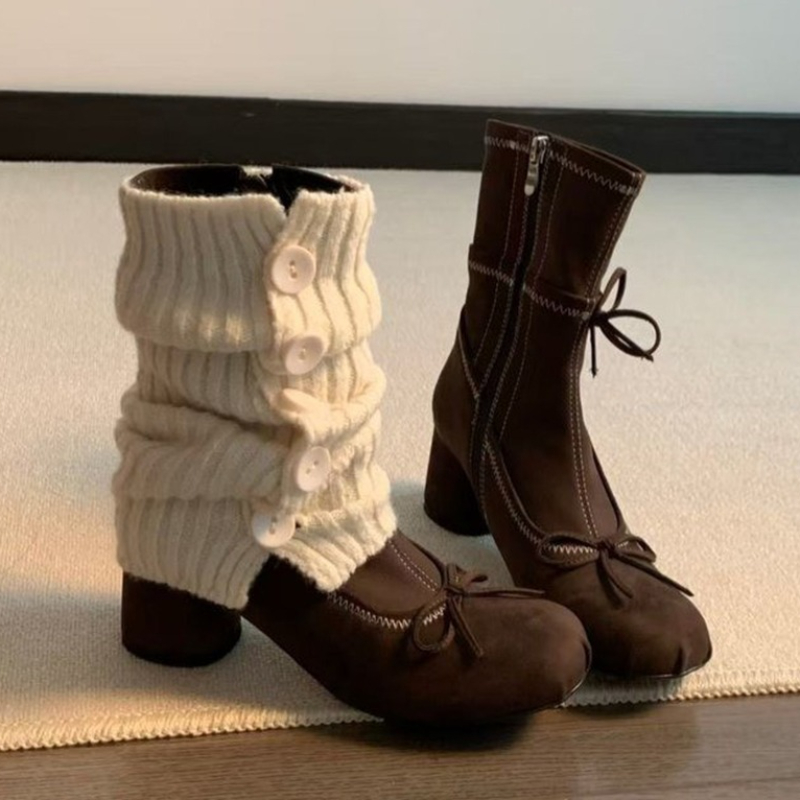 Chelsea Boots Suede - القوس عالية الكعب النساء أحذية جديدة
