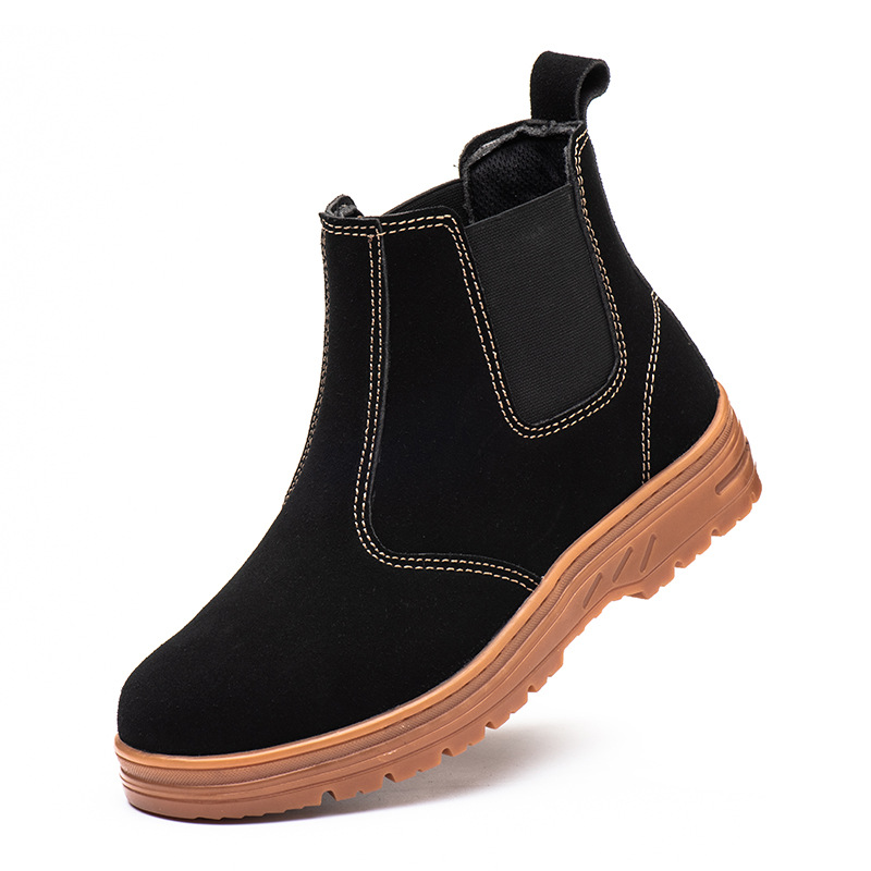 Chelsea Boots Suede - أحذية أمان للعمل بغطاء صلب لأصبع