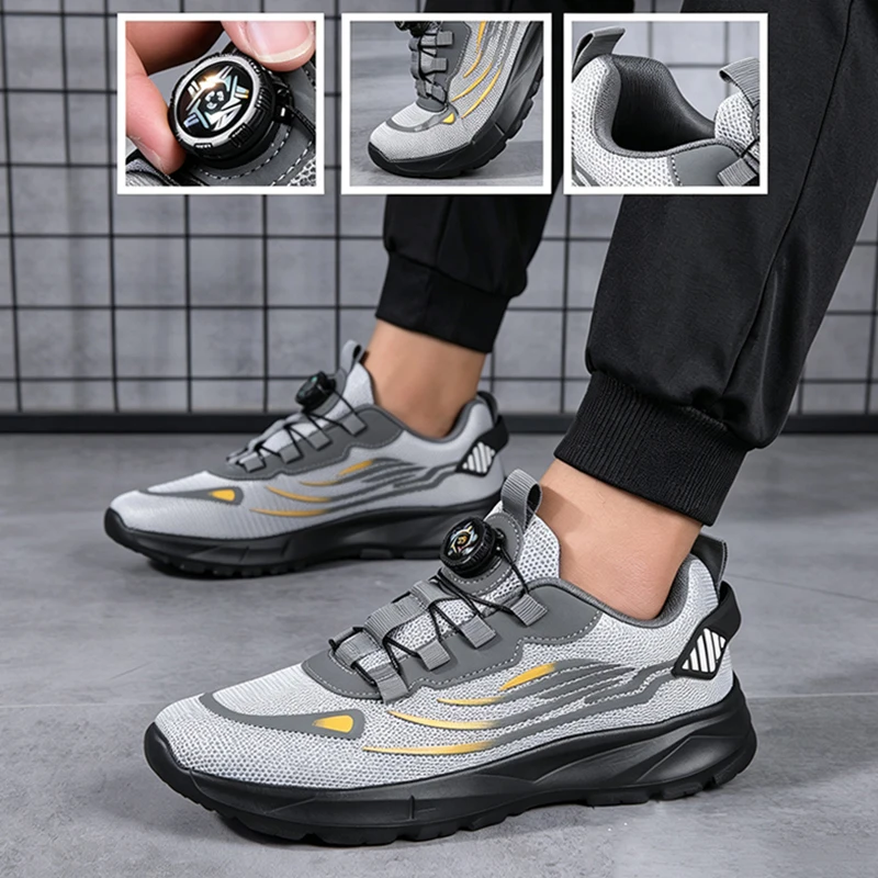 Men'S Shoes For Gym - أحذية رجالية شبكية قابلة للتنفس، أحذية