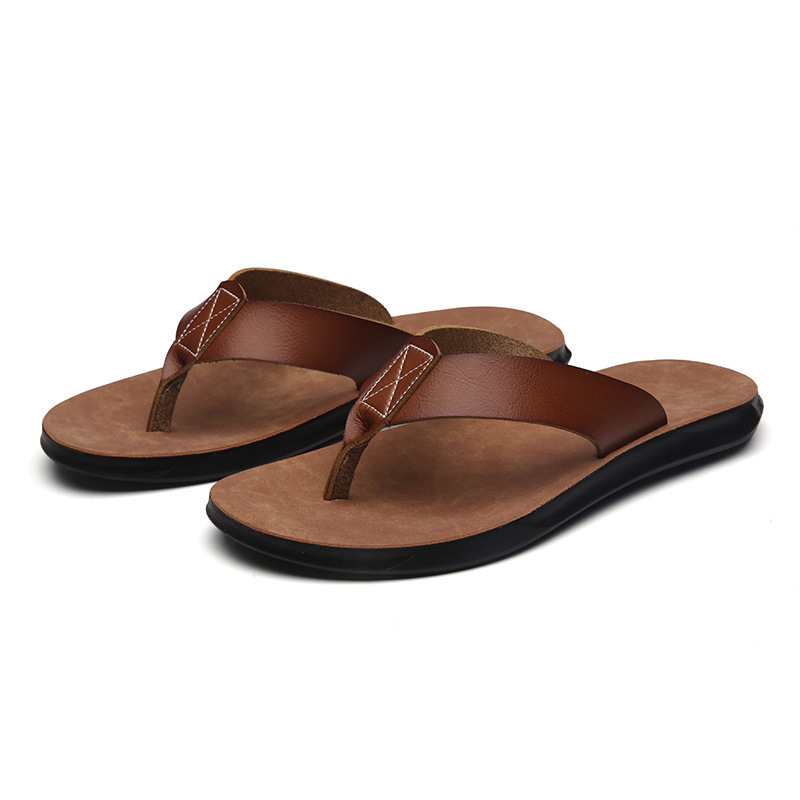 Men'S Shoes Dress Casual - 38-47 صندل إيطالي جديد من الجلد