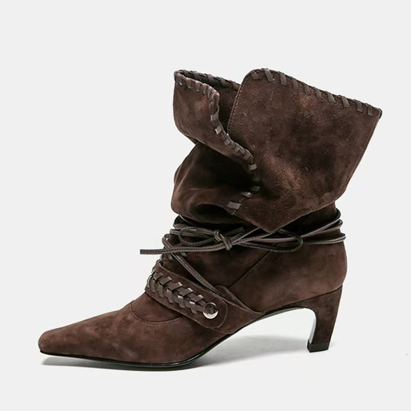 Chelsea Boots Suede - Liyke الخريف الشتاء البني الجلد المدبوغ