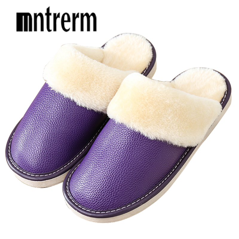 Men'S Shoes For Sale - Mntrerm النساء النعال الشتاء جلد طبيعي