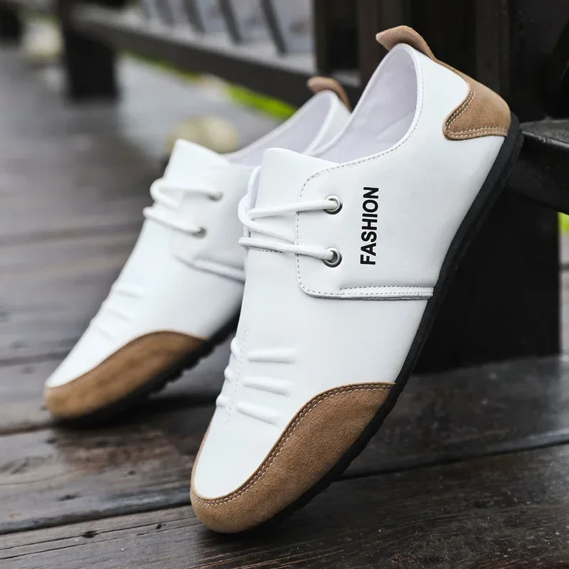 أحذية رجالية مسطحة أحذية جلدية - مراجعة Men'S Shoes Green And White وسعره