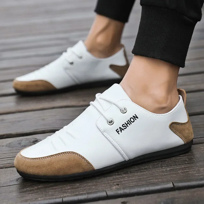 أحذية رجالية مسطحة أحذية جلدية - مراجعة Men'S Shoes Green And White وسعره