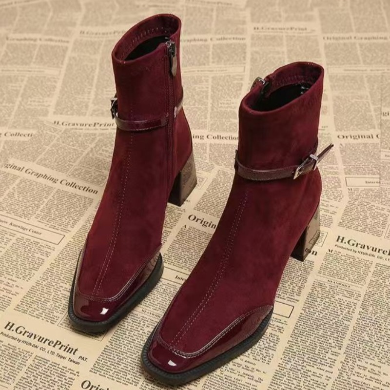 خريف جديد الجلد المدبوغ أحذية  - مراجعة Chelsea Boots Suede وسعره