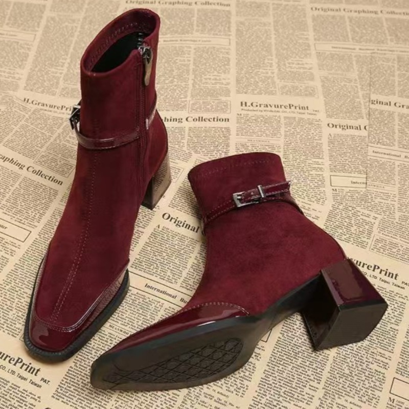 خريف جديد الجلد المدبوغ أحذية  - مراجعة Chelsea Boots Suede وسعره