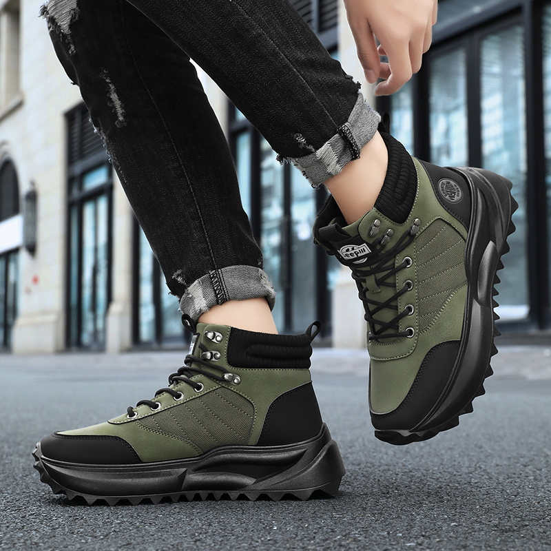 الشتاء كعب سميك أحذية خفيفة بد - مراجعة Men Shoes Offer وسعره