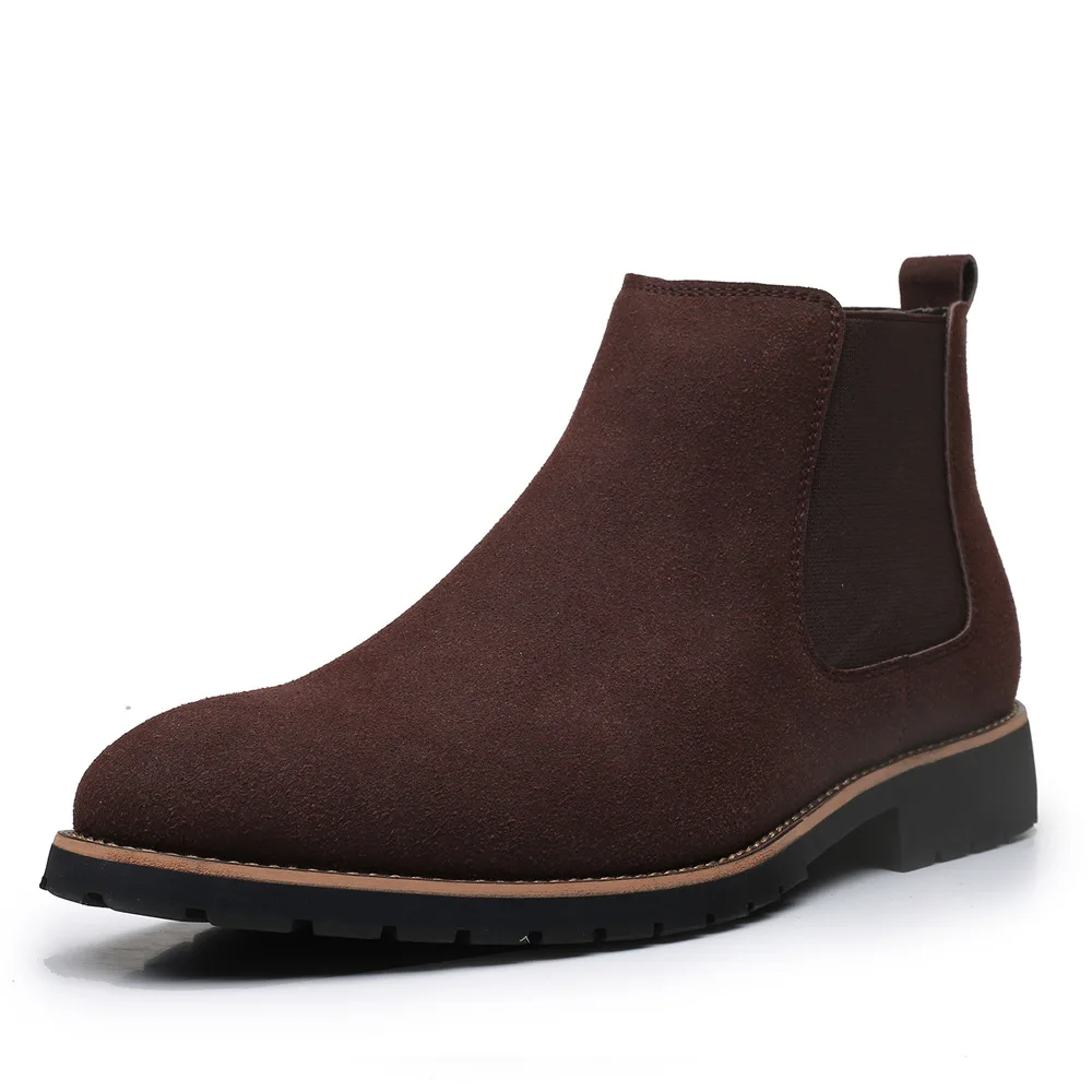 الرجال حذاء من الجلد النمط الب - مراجعة Chelsea Boots Suede وسعره
