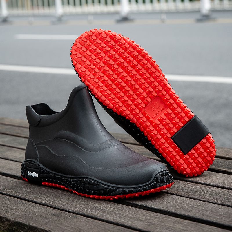 مكتب الكورية نمط أحذية المطر ا - مراجعة Men Shoes Offer وسعره