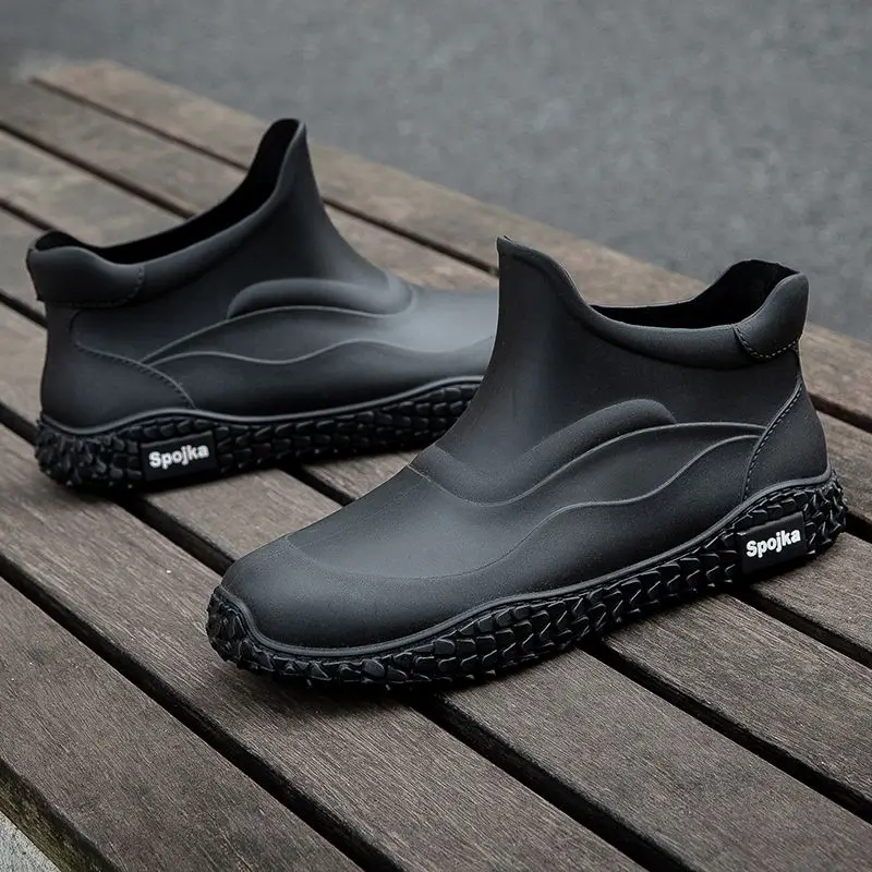 مكتب الكورية نمط أحذية المطر ا - مراجعة Men Shoes Offer وسعره