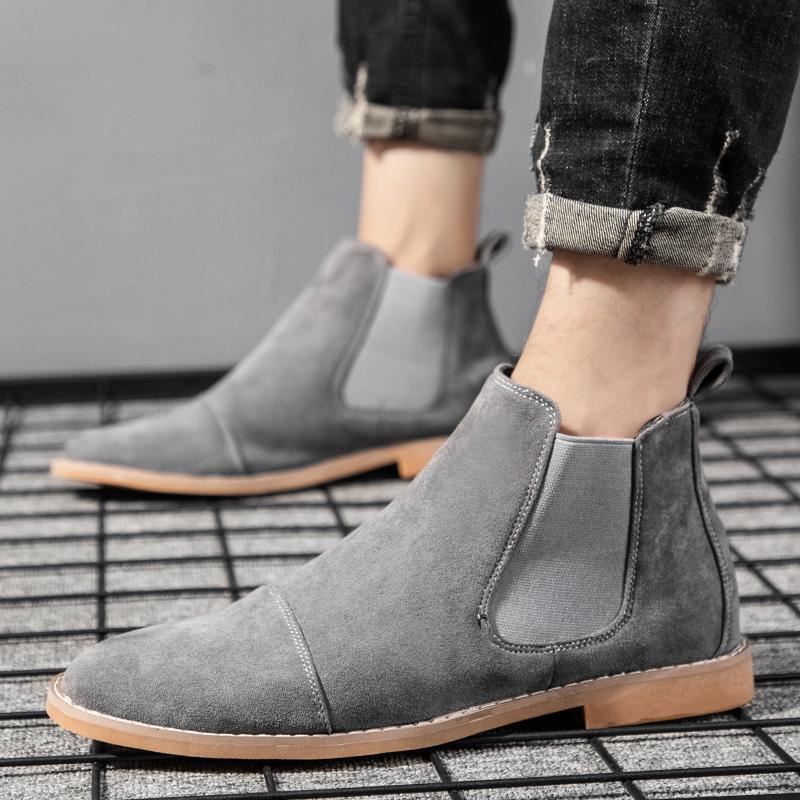 أحذية تشيلسي رجالية من الجلد ا - مراجعة Chelsea Boots Suede وسعره