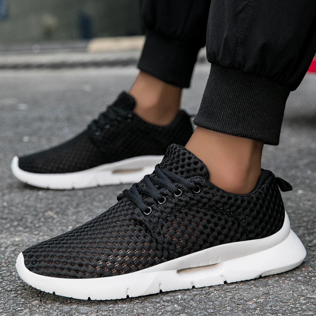 صيف جديد الرجال تنفس شبكة أحذي - مراجعة Men'S Shoes Green And White وسعره