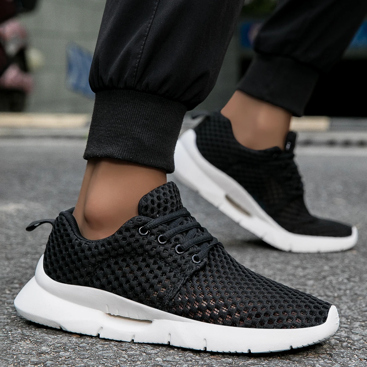 صيف جديد الرجال تنفس شبكة أحذي - مراجعة Men'S Shoes Green And White وسعره